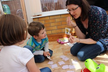 Therapy is carried out through play